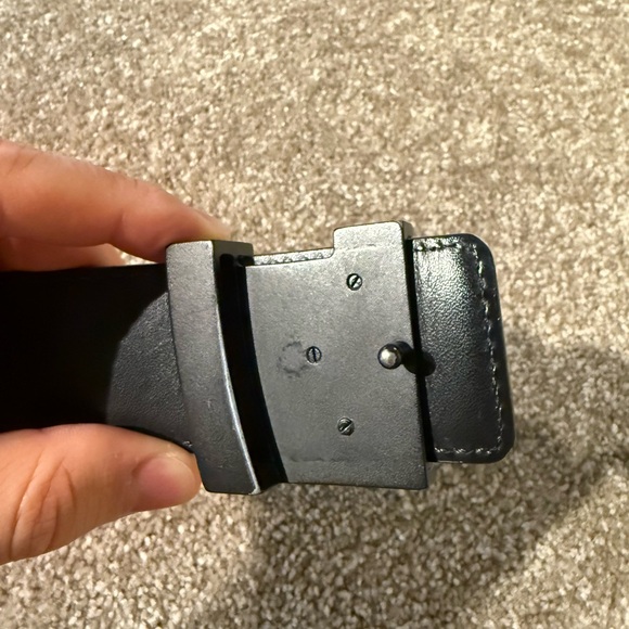LV BLACK GRAPHITE DARMIER BELT SIZE 85/34 - Picture 2 of 9